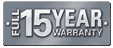 15 Year Warranty